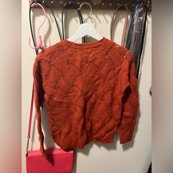 Tagline Orange Sweater XS size wore - Picture 3 of 4